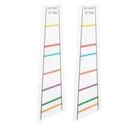 HEMOTON 2piezas Calcomanías Invisibles Para Violín Guía De Escalas y Posición De Dedos Para Principiantes