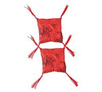 HEMOTON 2piezas Cojín De Cuenco Budista Para Cuenco Tibetano Tapete De Roja Hecho Mano Almohada Para Instrumentos Rituales Budistas Casa o Templo