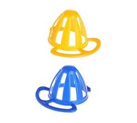 HEMOTON 2piezas Comedero para Loros De Color Aleatorio Comedero Fijo para Loros Cesta para Comer para Colocar Frutas y Verduras Accesorios para Mascotas