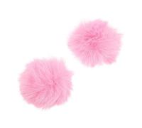 HEMOTON 2piezas Funda De Felpa Prueba De Viento Funda De Micrófono Antisalpicaduras Protector Para Micrófono Para Ktv Color Rosa