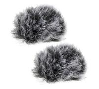 HEMOTON 2piezas Fundas De Micrófono Prueba De Viento Tipo Clip Negro y Gris Para Estuche Microfono y Cubiertas De Micrófono Grabaciones