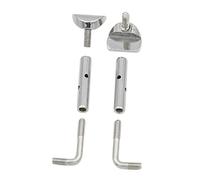 HEMOTON 2piezas Tornillo de Mentonera para Violín Plata y Herramientas de Ayuda para Tocadores de Violín