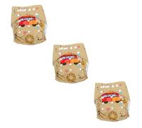 HEMOTON 3 Ajustables Para Bebé Unisex Lavables Transpirables A Prueba De Fugas De Poliéster E Impermeables