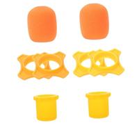 HEMOTON 3 Juegos De Cubiertas Para Parabrisas De Micrófono Esponja Y Anillos Rodantes Estuche Protector Resistente Para Todo Tipo De Micrófonos.