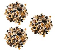 HEMOTON 3 Paquetes Piedras Decorativas Naturales para Jardín y Macetas Guijarros Pequeños Resistentes para Paisajismo y Decoración de Acuarios Paquete