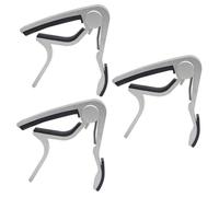 HEMOTON 3 Piezas Afinador De Guitarra Acustica Clip De Guitarra Afinador De Capo De Cejilla De Acústica Púas De Bajo Cejilla De Gatillo Accesorios Eléctrica