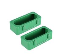 HEMOTON 3 Piezas Comedero para Aves Tapa Antisalpicaduras Set de Comedero para Periquitos y Pájaros Diseño con Gancho Posterior para Jaulas Verde