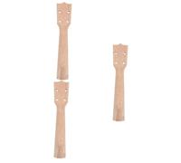 HEMOTON 3 Piezas De Mástil De Ukelele De Madera De Nogal Accesorio Para Luthiers Y Músicos.