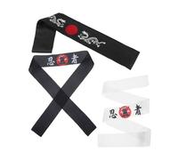 HEMOTON 3 Piezas Diadema Ninja Estilo Japonés Para Karate Diadema De Chef De Sushi Pañuelo De Chef De Sushi Decoraciones Para Fiestas De Disfraz Japonés