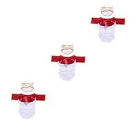 HEMOTON 3 Piezas Disfraz de Halloween para Perro Diseño Padrino Elegante Ropa para Fiestas y Actividades