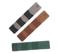 HEMOTON 3 Piezas Estuche para Púa de Guitarra de Plegable y Enrollable de Cuero PU Resistente con Compartimentos Organizador Portátil para Púas de Compatible con Guitarras Acústicas y