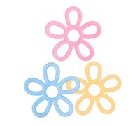 HEMOTON 3 Piezas Finger Trainer Flower Shaped Silicone Hand Grip Strengthener With Resistance Levels For Finger And Wrist Muscle Training Portable Hand Exercisers For Office Home Travel