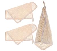 HEMOTON 3 Piezas Paños de Lavado Faciales de Ramio y Algodón, Toallitas Absorbentes para Limpieza Facial Delicada, Ideales para Uso Familiar y Cuidado Diario Cutáneo