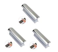 HEMOTON 3 Piezas tobogán de acero de vuelta tono barra de guitarra de acero deslizar accesorios guitarra guitar accessories guitarras bajo Metal diapositivas Extraterrestre barra de sonido