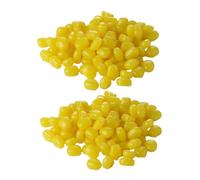 HEMOTON 300 Piezas Simulated Floating Corn Grain Fishing Lures Soft Artificial Baits For Carp and Trout Freshwater Realistic Design