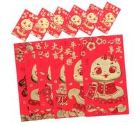 HEMOTON 36 Piezas Sobres Rojos de Año Chinos con Patrones Delicados Papel Resistente para Dinero y Tarjetas Diseño Tradicional de Serpiente para Festivales y Regalos