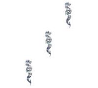 HEMOTON 3hojas Pegatina De Incrustación Para Diapasón De Guitarra Diseño De Dragón Calcomanías Autoadhesivas Para Ukeleles y Bajos Accesorio Decorativo Para Músicos