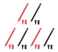 HEMOTON 3juegos Funda De para Pencil De Antideslizante y Anti-caída Protección y Color Negro y Rojo