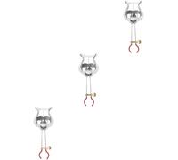 HEMOTON 3piezas Abrazadera De Partituras De Color Plateado Soporte Práctico y Para Músicos