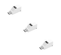 HEMOTON 3piezas Mini Hub USB Portátil De Puertos Divisor USB Blanco para Teclado Ratón y Dispositivos Digitales -and-Play Diseño Ultra Delgado