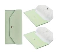 HEMOTON 3piezas Monedero de Piel Sintética Tipo Mujeres Cartera Compacta y Reutilizable de PU con Cierre Presión para Guardar Billetes Viajes o Días de Trabajo