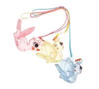 HEMOTON 3piezas Silbatos de Animales para Unidades Juguetes Interactivos Sonido de Pavo Real Instrumentos Musicales Portátiles para Jugar al Aire