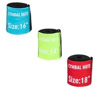 HEMOTON 3piezas Silenciadores Para Platillos Cinta Silenciadora Para Platillos Accesorios Para Batería De Práctica Material Ensayos Casa