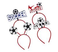 HEMOTON 4 Diademas de Fútbol para Partido Deportivo Diseño de Fieltro y Plástico, Accesorios para Fotos y Eventos en Campo Deportivo y Clubes