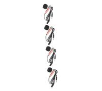 HEMOTON 4 Juegos De Micrófonos De Apariencia Miniatura Hechos De Materiales Resistentes Portátiles para Usar En El Teléfono Accesorio para Cantar Fácil De Llevar para Entrevistas.