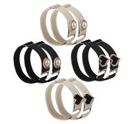 HEMOTON 4 pares Correas Elásticas para Zapatos de Tacón de Desmontables Ajustables para Evitar Deslizamiento Diseño Elegante con Motivos de Perlas y Corazones para Mujer y Botines de