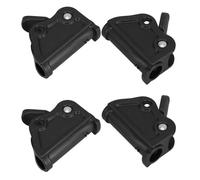 HEMOTON 4 Piezas Accesorios y para Plástico Negro Aplicables Tumbonas de Alta Resistencia Compatibilidad, Paquete para Camping y Playa