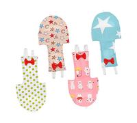 HEMOTON 4 Piezas Conjunto de Transpirables para Periquitos y Aves Pequeñas Ropa Creativa y Lavable para Mascotas Diseño Atractivo y Cómodo