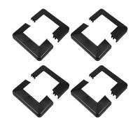 HEMOTON 4 Piezas Cubierta Decorativa para Poste 4x4, Faldón Partido Negro de