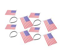 HEMOTON 4 Piezas Diadema Deportiva Ultraligera Bandera para Niñas, Accesorio Patriótico Cabello en Celebraciones Internacionales y Días de Partido