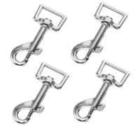 HEMOTON 4 piezas Ganchos Giratorios para Correa de Perro Mosquetones Resistentes y Seguros Clips para Llaveros Bolsa y Equipamiento Deportivo