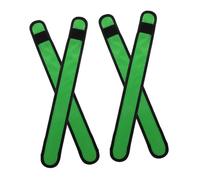 HEMOTON 4 Piezas Leggins con Tira En El y Caballo Envoltura Banda Led para Patas De Caballo. Equipo Casco Seguridad Accesorio Reflexivo Protector Ecuestre Paño Green