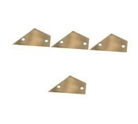 HEMOTON 4 Piezas Regla Triangular Regla De Medición Receptor De Trastes Zumbador Herramientas De Luthier Bajo Eléctrico Guía De Nivelación De Trastes Metal Suministros Guitarra