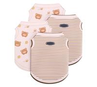 HEMOTON 4 Piezas Ropa Conmemorativa de Papel para Mascotas | Perros y Gatos, Uso en Funeral y Sitio Memorial, Portátil, Estilo Clásico a Rayas y Abeja