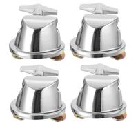 HEMOTON 4 Piezas Sintonizador De Batería Almohadillas De Platillos De Piezas De Batería Abrazadera De Pata De Tom De Piso Soporte De Un Solo Tom De Tom Hierro Plateado Silver