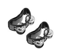 HEMOTON 4 Piezas Sonajero Pie Accesorios Guitarra Campana Pie Cascabeles Pie Musical Pandereta Percusión Anillos Corbata Squiz Juguetes Música Niño El Plastico