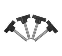 HEMOTON 4 Piezas Tornillo M8*40 MM Negro de Acero para Reparación de | Repuesto Resistente al Clima, sin Herramientas, para Carros y Rejillas Exteriores, Mantenimiento Rápido