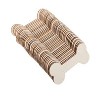 HEMOTON 40 Piezas Placa de Madera Forma de Hueso para Perro, Dura Astillas, Adecuado para Decoración Creativa en Fiestas de Otoño y Manualidades DIY