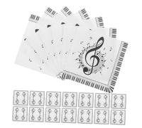 HEMOTON 40 piezas Servilletas de Papel con Diseño de Notas Musicales Paquete de Unidades Servilletas Cuadradas Desechables para Fiestas Temáticas Suministros para Mesas de Música y