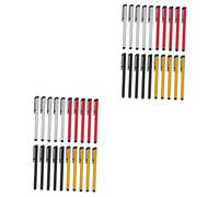 HEMOTON 40piezas Stylus Capacitivo para Pantalla Táctil Lápices De Alta Sensibilidad para Tablet y Dispositivos Móviles Accesorio Colores Negro Plateado Dorado y Rojo