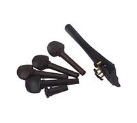HEMOTON 4piezas Cordal De Violín De Ébano Juego Completo Accesorios Para Violín