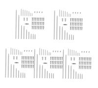 HEMOTON 5 Juegos saxofón alto Repuestos saxofón tornillo de apriete saxo saxofón tornillos resortes reparación de saxofón piezas de instrumentos de viento de madera herramienta de acero