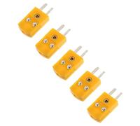 HEMOTON 5 Juegos Unidades Adaptador Conector de Sensor de Temperatura Tipo K Enchufe Macho y Hembra para Termómetros Digitales Precisión y Estabilidad Medición de Temperatura