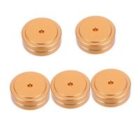HEMOTON 5 Piezas Alfombrillas antideslizantes para chasis. Patas de aluminio para cajas de ordenador Accesorios antideslizantes para equipos informáticos pie de máquina pies parachoques