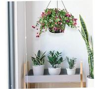 HEMOTON 5 piezas Cadena Metálica Colgante Pesada Ajustable para Macetas Comederos Faroles Decoración Jardín Resistente al Soporte Fuerte