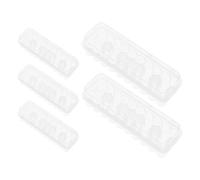 HEMOTON 5 Piezas Caja de Almacenamiento Transparente para Vial Unidades Estuche Plástico para Muestras de Laboratorio Organizador Refrigerado con Sellado Hermético para Conservación